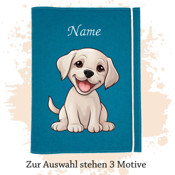Dokumentenhülle für den weißen Labrador